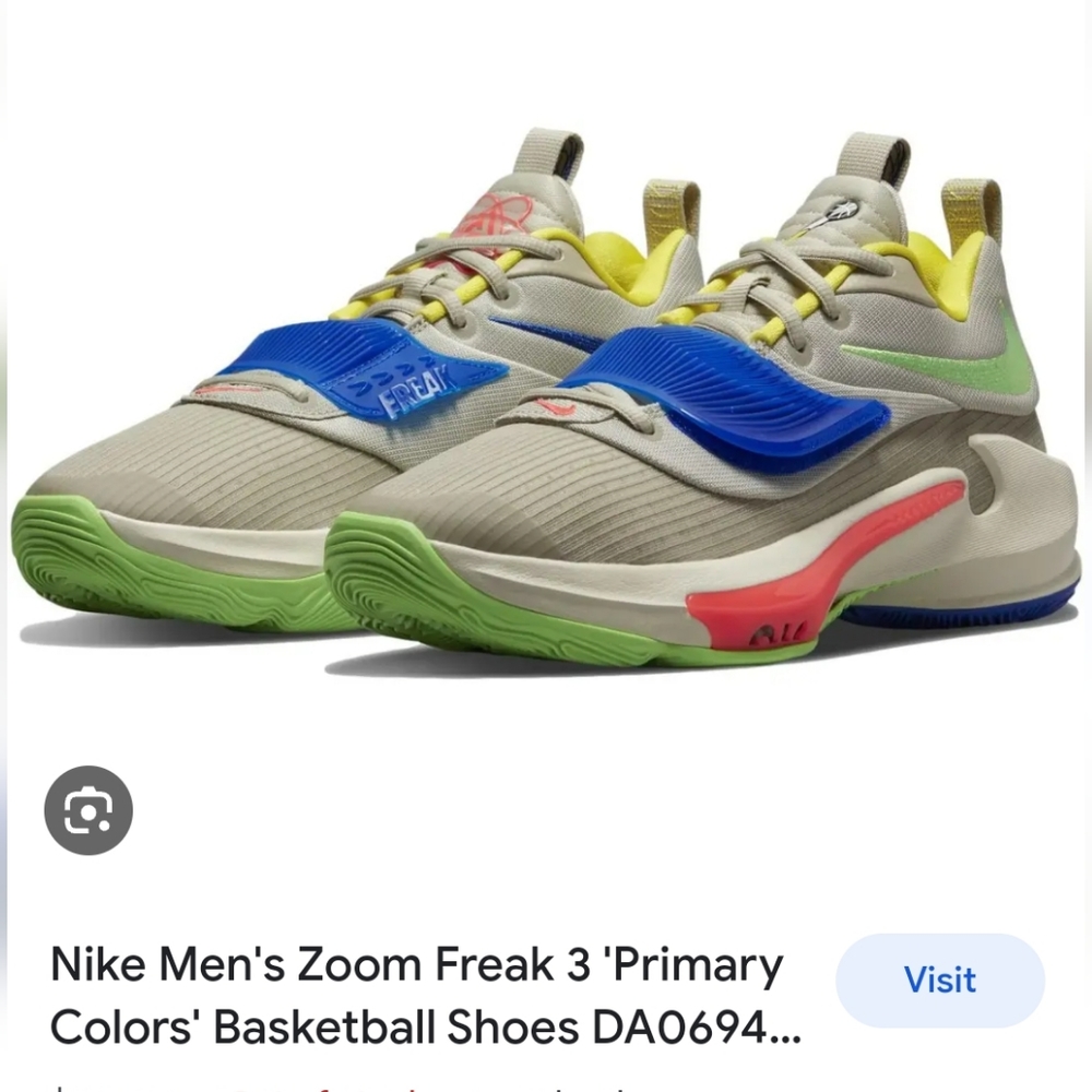 New‎ Nike Giannis Zoom Freak 3 size 8 basketball tennis shoe